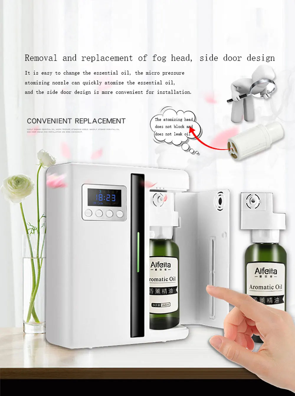 160ml Wall-Mounted Aroma Diffuser – Hotel & Home Fragrance Machine