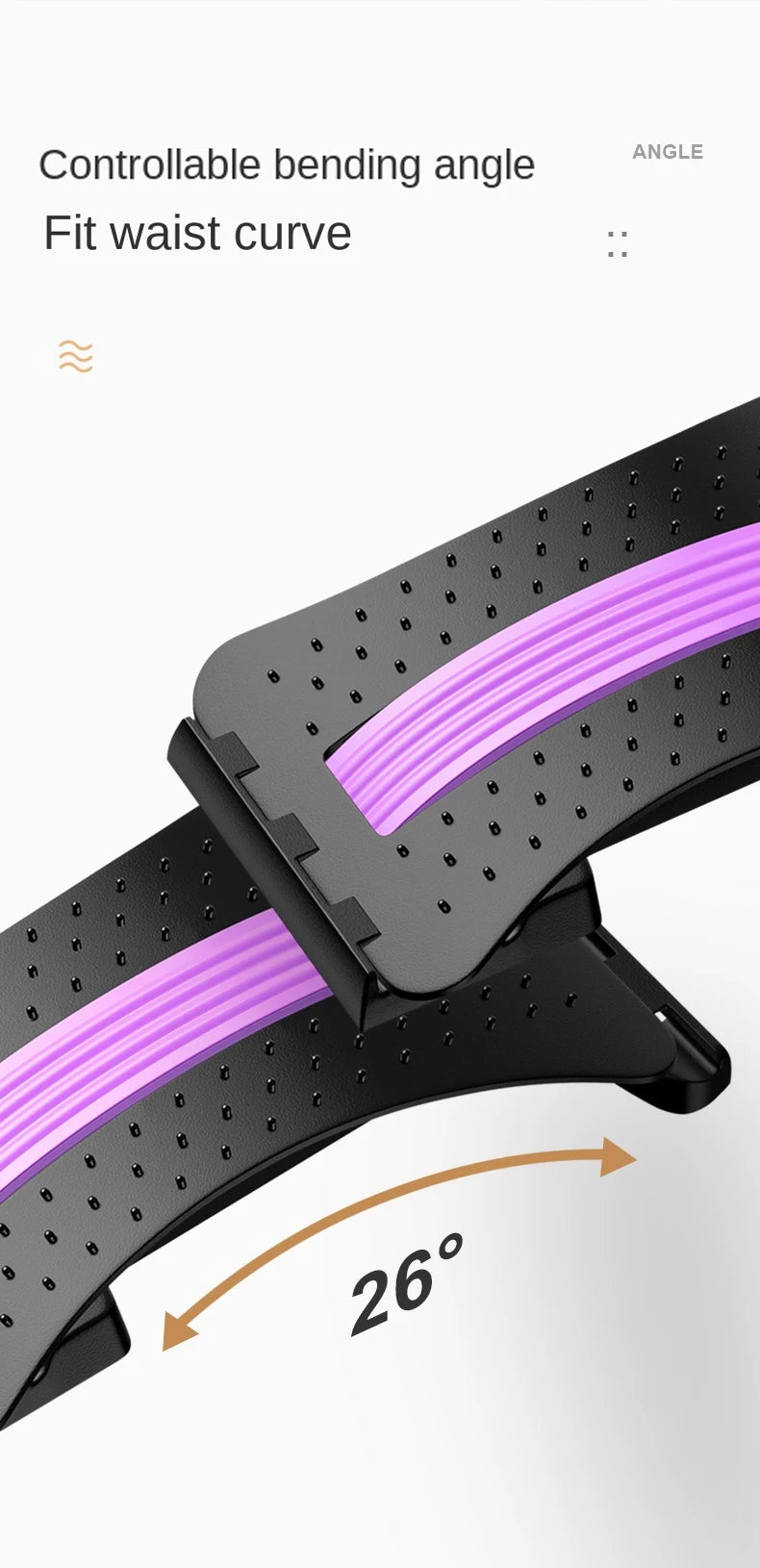 Lumbar Stretching & Spine Alignment Device for Back Relief