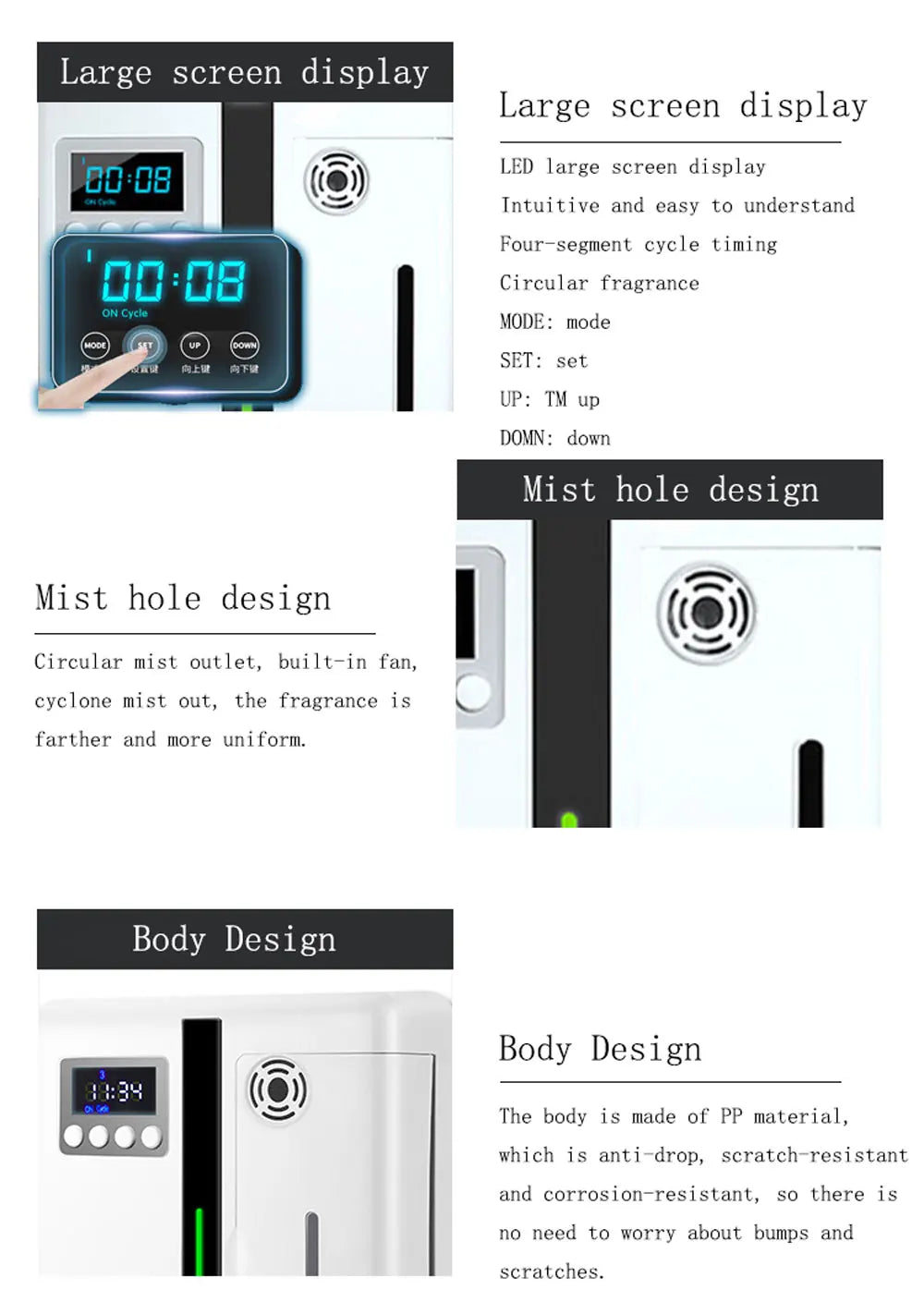 160ml Wall-Mounted Aroma Diffuser – Hotel & Home Fragrance Machine