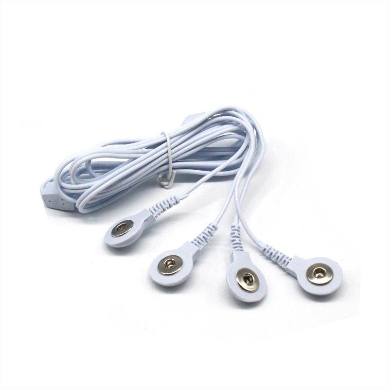 TENS Unit Electrode Lead Wires – 2-Way & 4-Way Cable with Pads