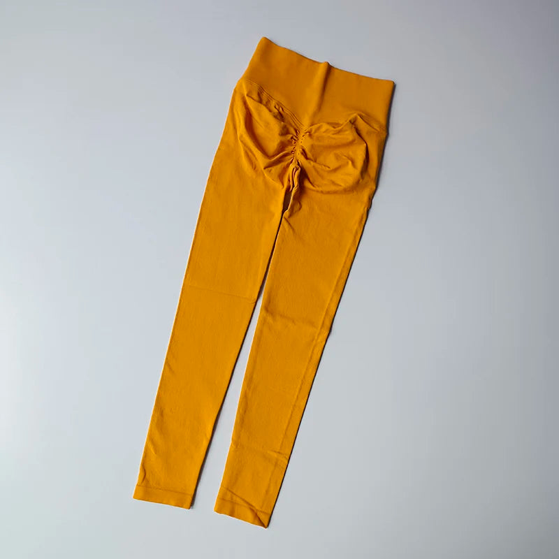 Women’s High-Waist Yoga Leggings – Seamless Push-Up Fitness Pants