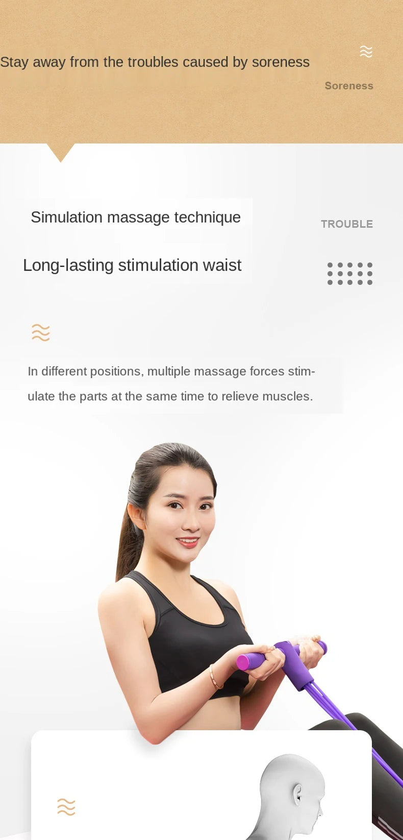 Lumbar Stretching & Spine Alignment Device for Back Relief