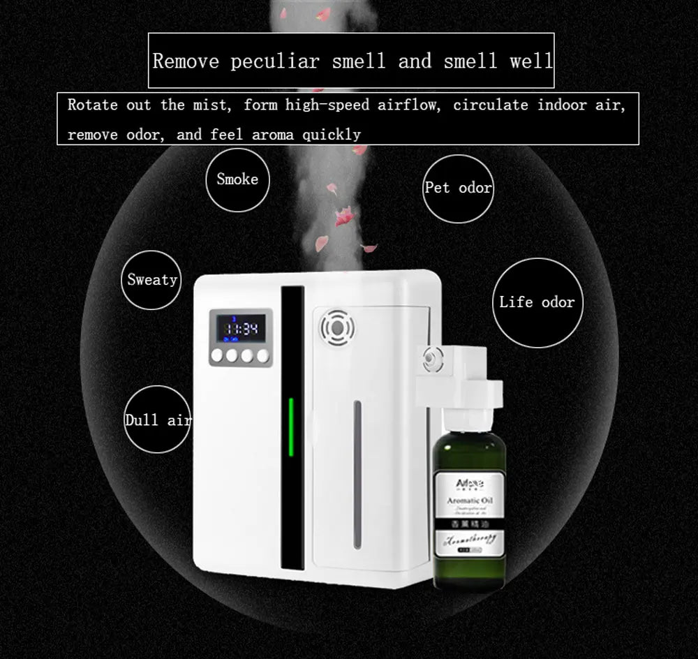Wall-Mounted Bluetooth Essential Oil Diffuser – Hotel & Home Air Freshener