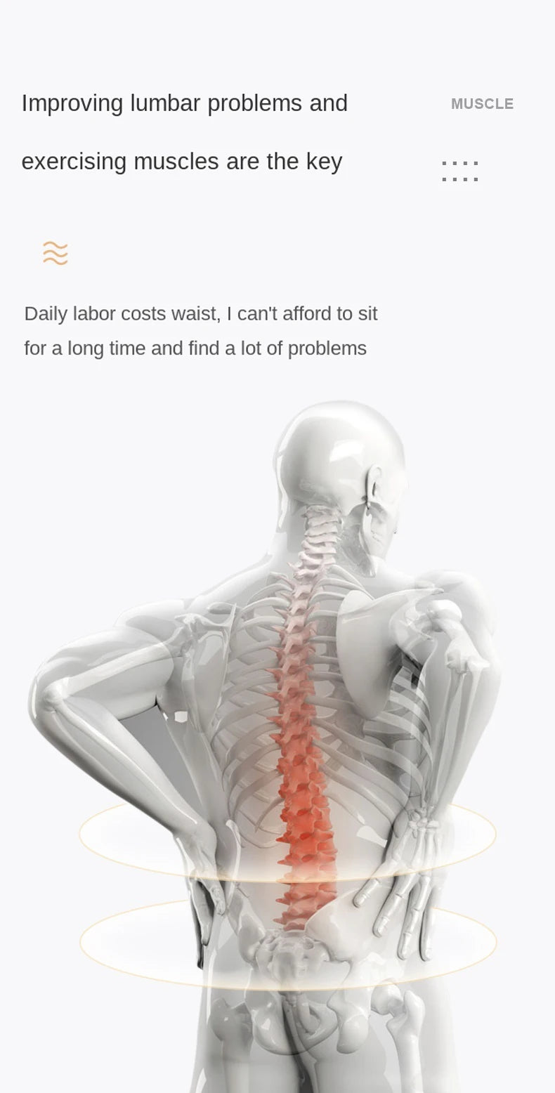 Lumbar Stretching & Spine Alignment Device for Back Relief