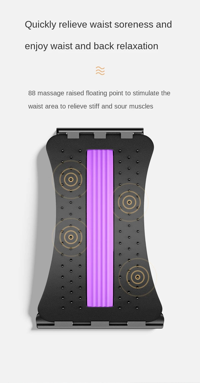 Lumbar Stretching & Spine Alignment Device for Back Relief