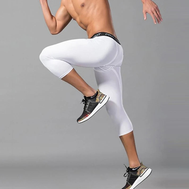 Men’s Compression Sports Leggings – Quick-Dry Running & Training Pants