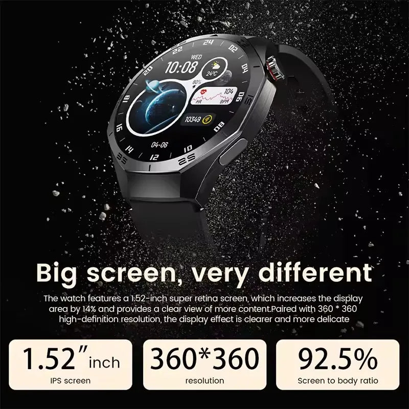 GT5 Pro Smartwatch – Men’s AMOLED GPS Heart Rate & Bluetooth Call