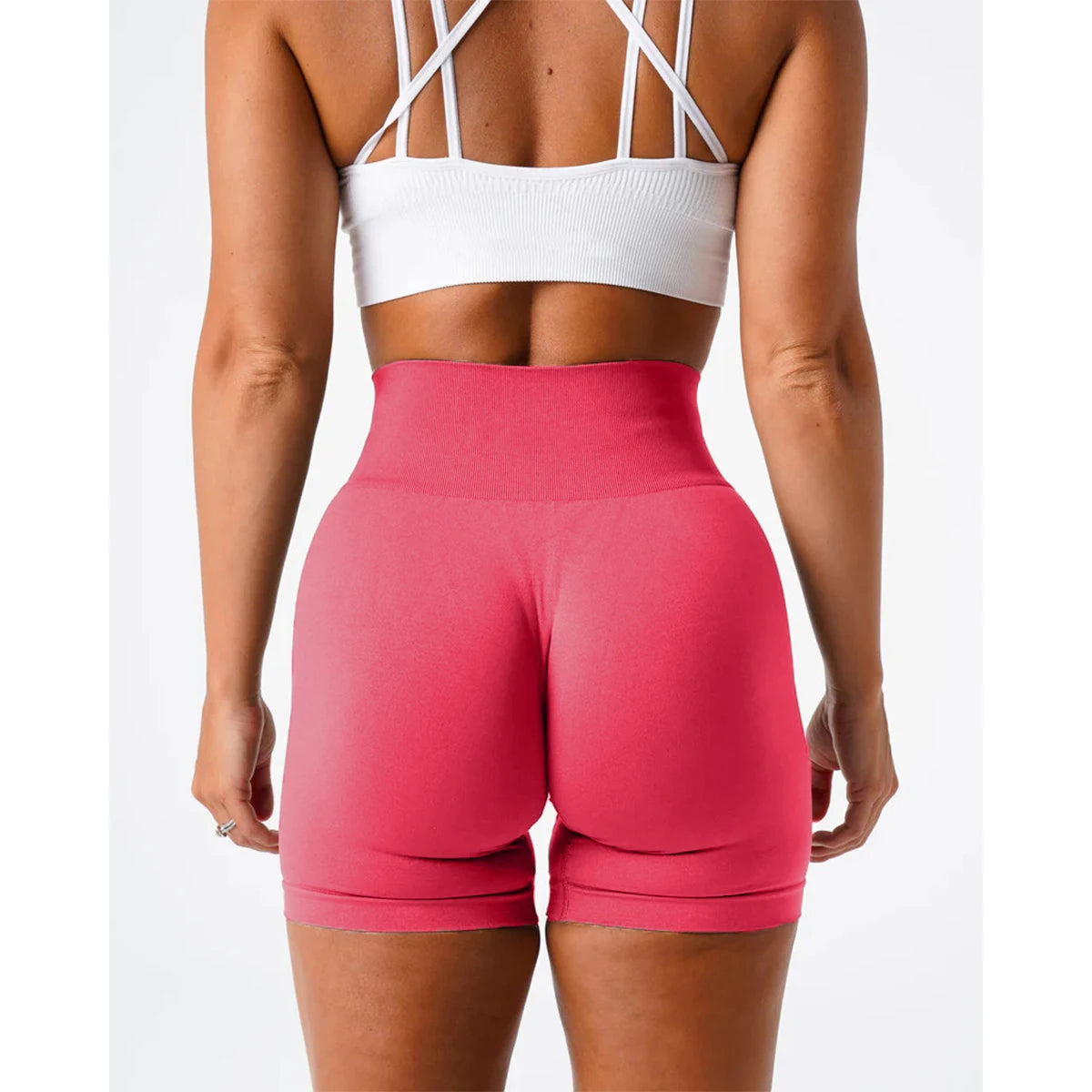 TKITK Women’s Seamless Spandex Shorts – Soft Workout & Yoga Tights