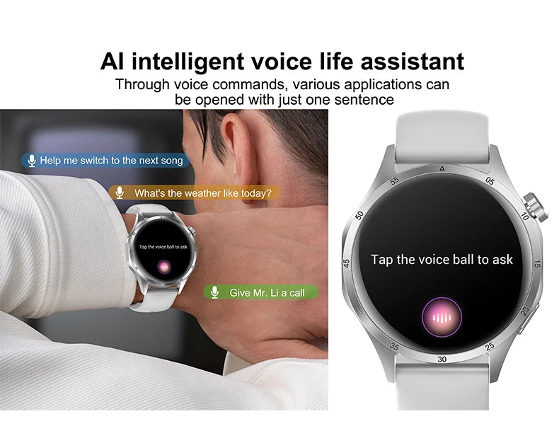 Men’s Smartwatch – 360×360 AMOLED GPS NFC & Bluetooth Call