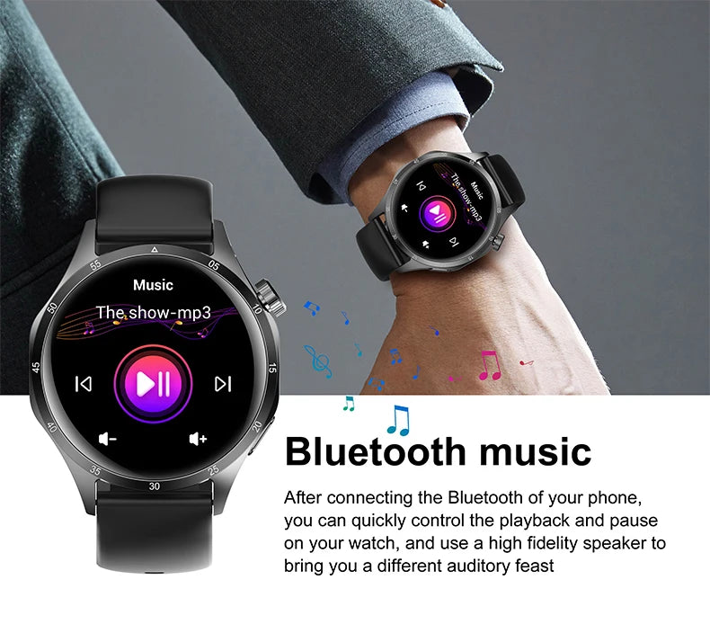 Men’s Smartwatch – 360×360 AMOLED GPS NFC & Bluetooth Call