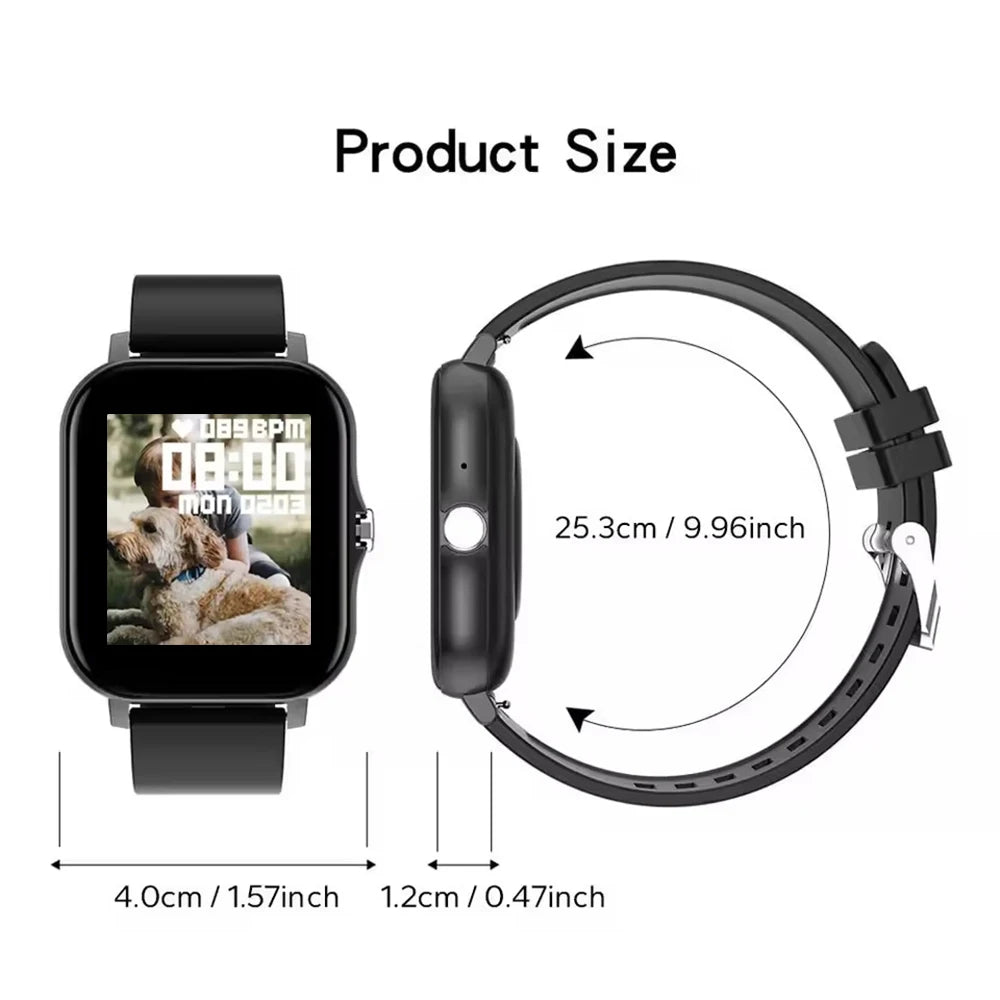 1.44" Color Screen Smartwatch – Bluetooth Call & Health Monitoring