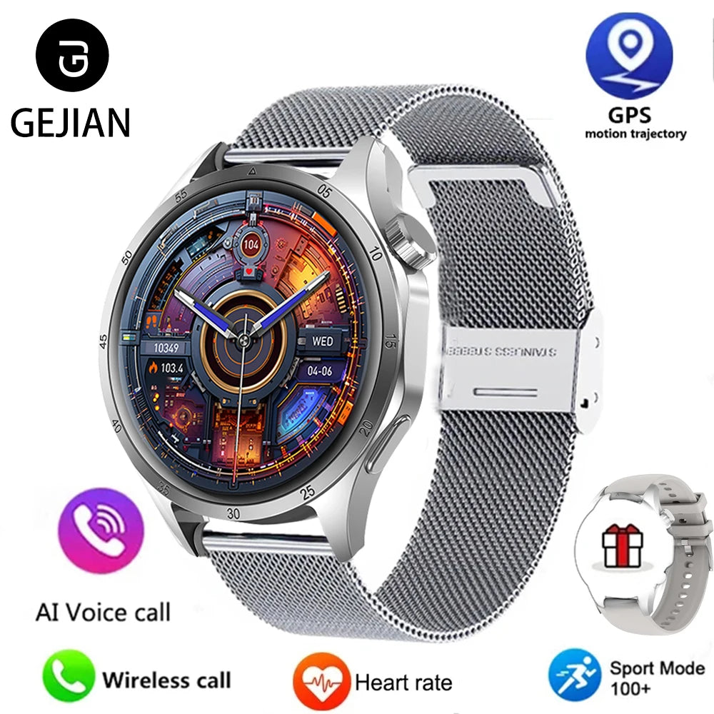 Men’s Smartwatch – 360×360 AMOLED GPS NFC & Bluetooth Call