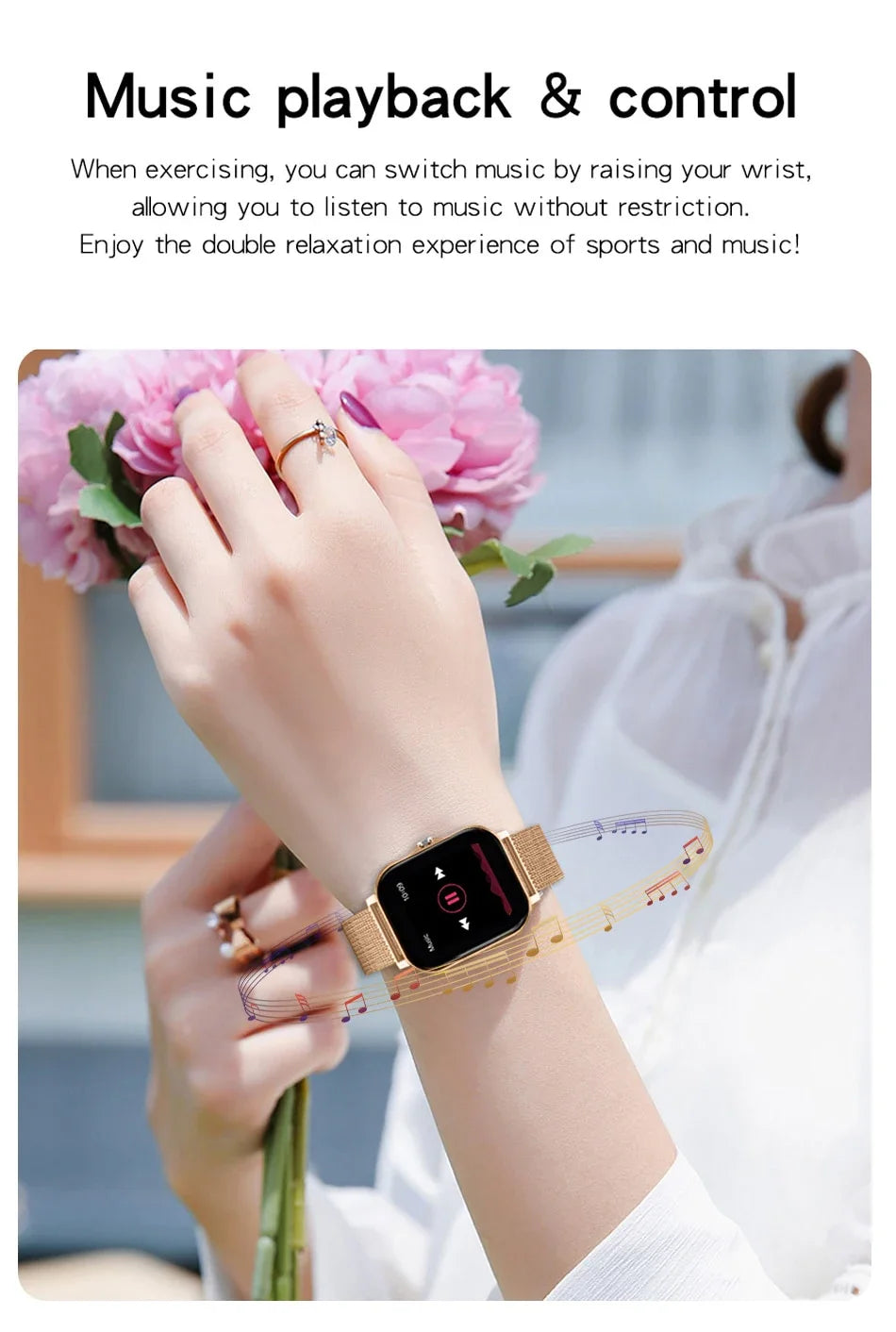 1.44" Color Screen Smartwatch – Bluetooth Call & Health Monitoring