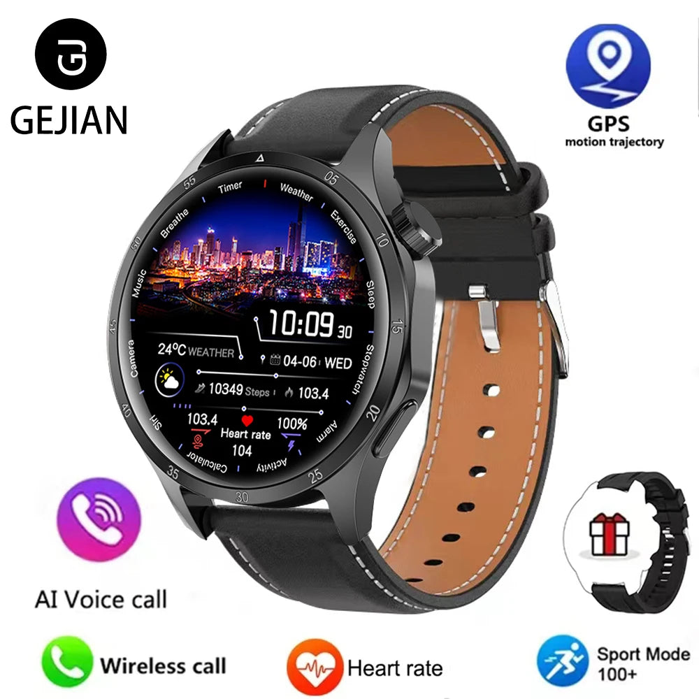Men’s Smartwatch – 360×360 AMOLED GPS NFC & Bluetooth Call