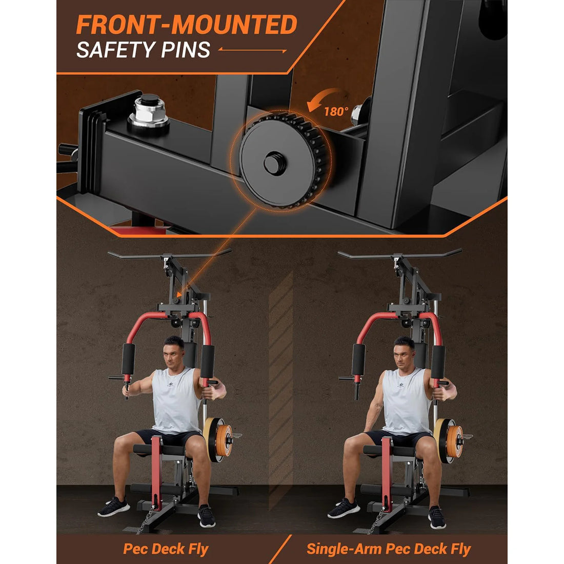 Home Gym Machine – Full-Body Workout with Pulley & Leg Press