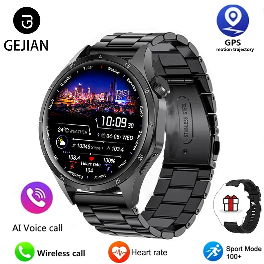 Men’s Smartwatch – 360×360 AMOLED GPS NFC & Bluetooth Call