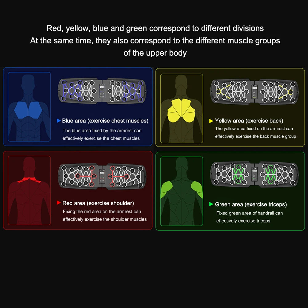 Foldable Push-Up Training Board – Portable Multi-Function Fitness Equipment