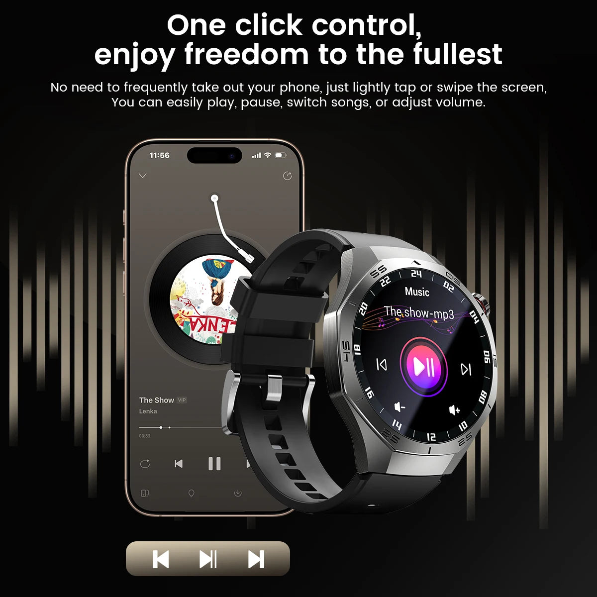 GT5 Pro Smartwatch – Men’s AMOLED GPS Heart Rate & Bluetooth Call