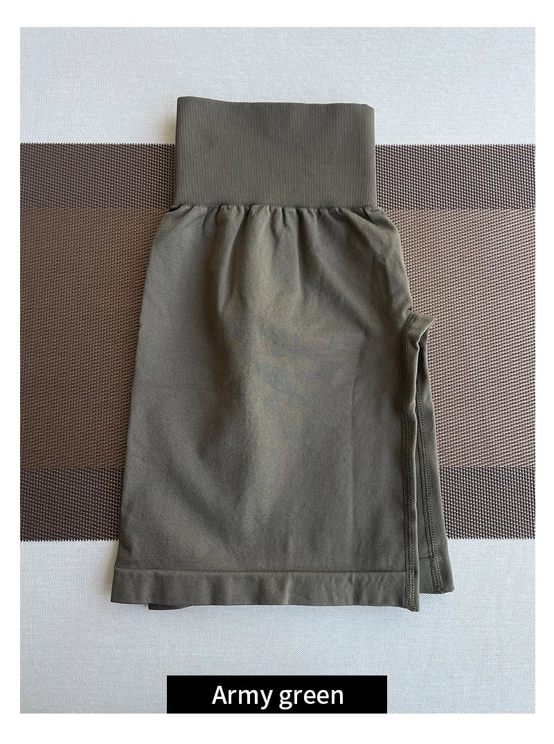 TKITK Women’s Seamless Spandex Shorts – Soft Workout & Yoga Tights