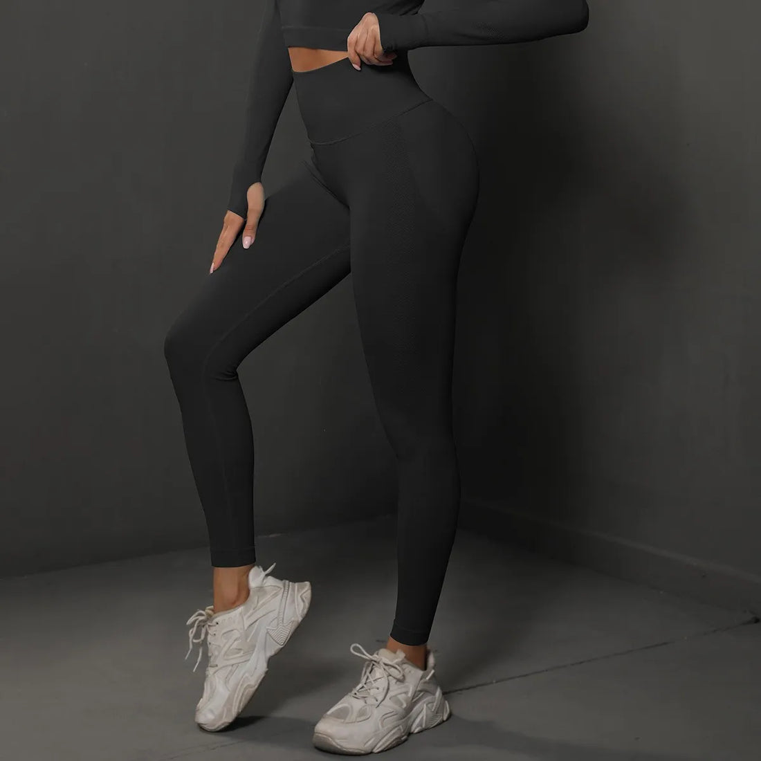 Women’s High-Waist Yoga Leggings – Seamless Push-Up Fitness Pants