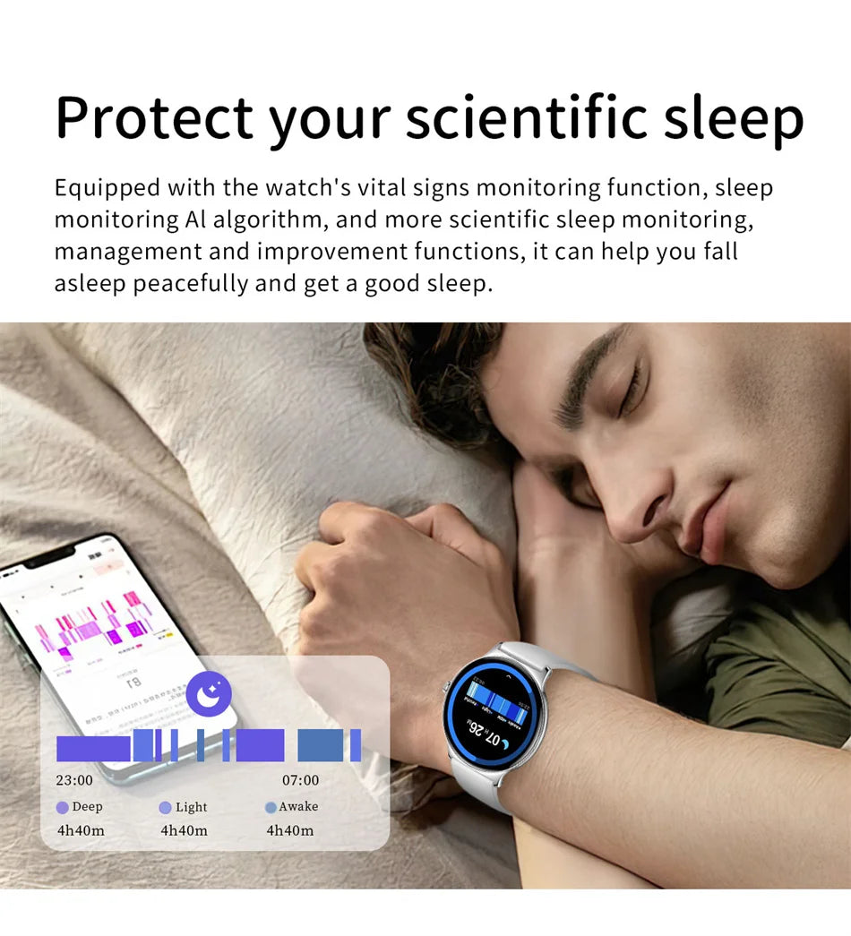 Ultra-Slim AMOLED Smartwatch – Heart Rate & BT Calling for Women