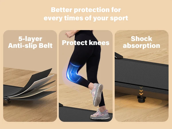 300lbs Home Treadmill – 2.5HP Walking & Running Fitness Machine