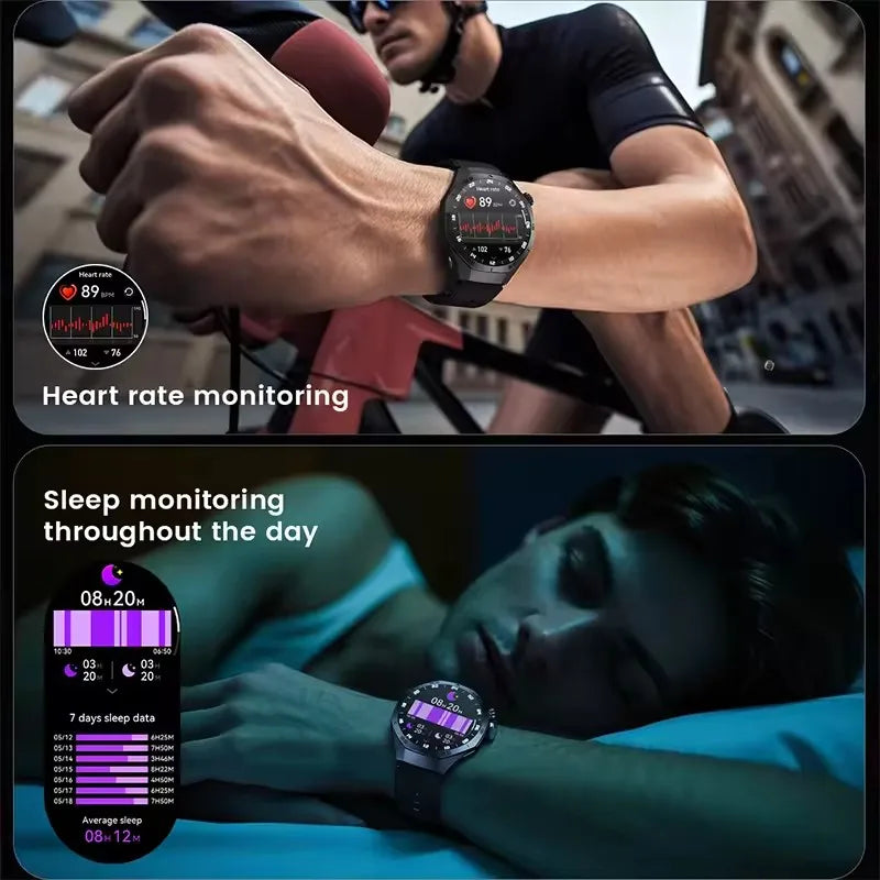 GT5 Pro Smartwatch – Men’s AMOLED GPS Heart Rate & Bluetooth Call