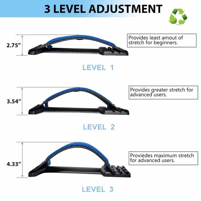 Lumbar Stretching & Spine Alignment Device for Back Relief