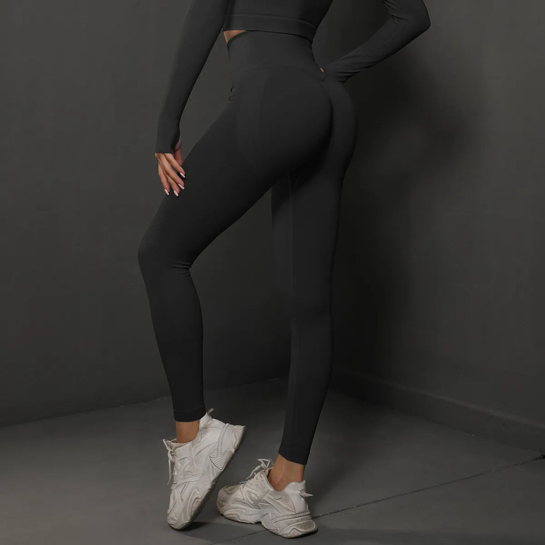 Women’s High-Waist Yoga Leggings – Seamless Push-Up Fitness Pants