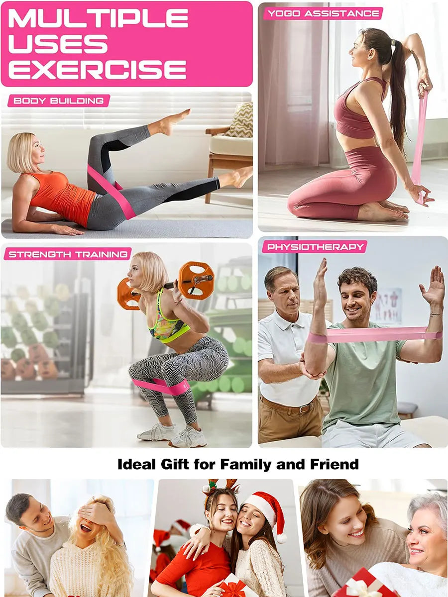 Resistance Bands Set – Elastic Exercise & Yoga Stretch Bands