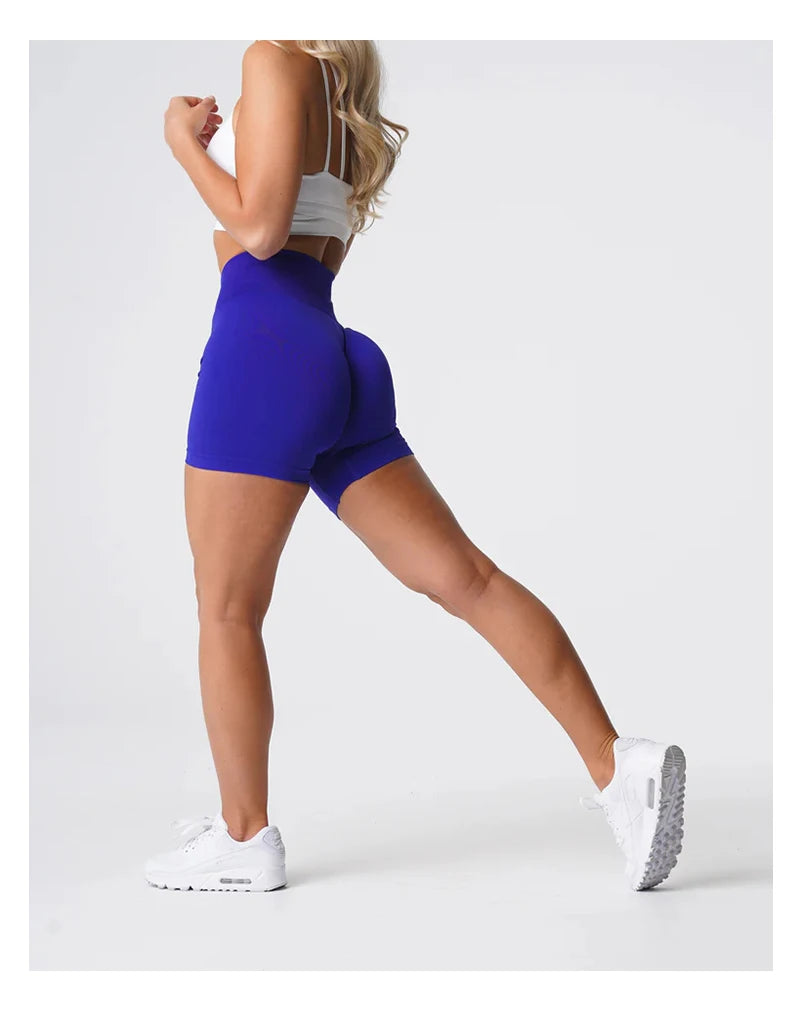 TKITK Women’s Seamless Spandex Shorts – Soft Workout & Yoga Tights