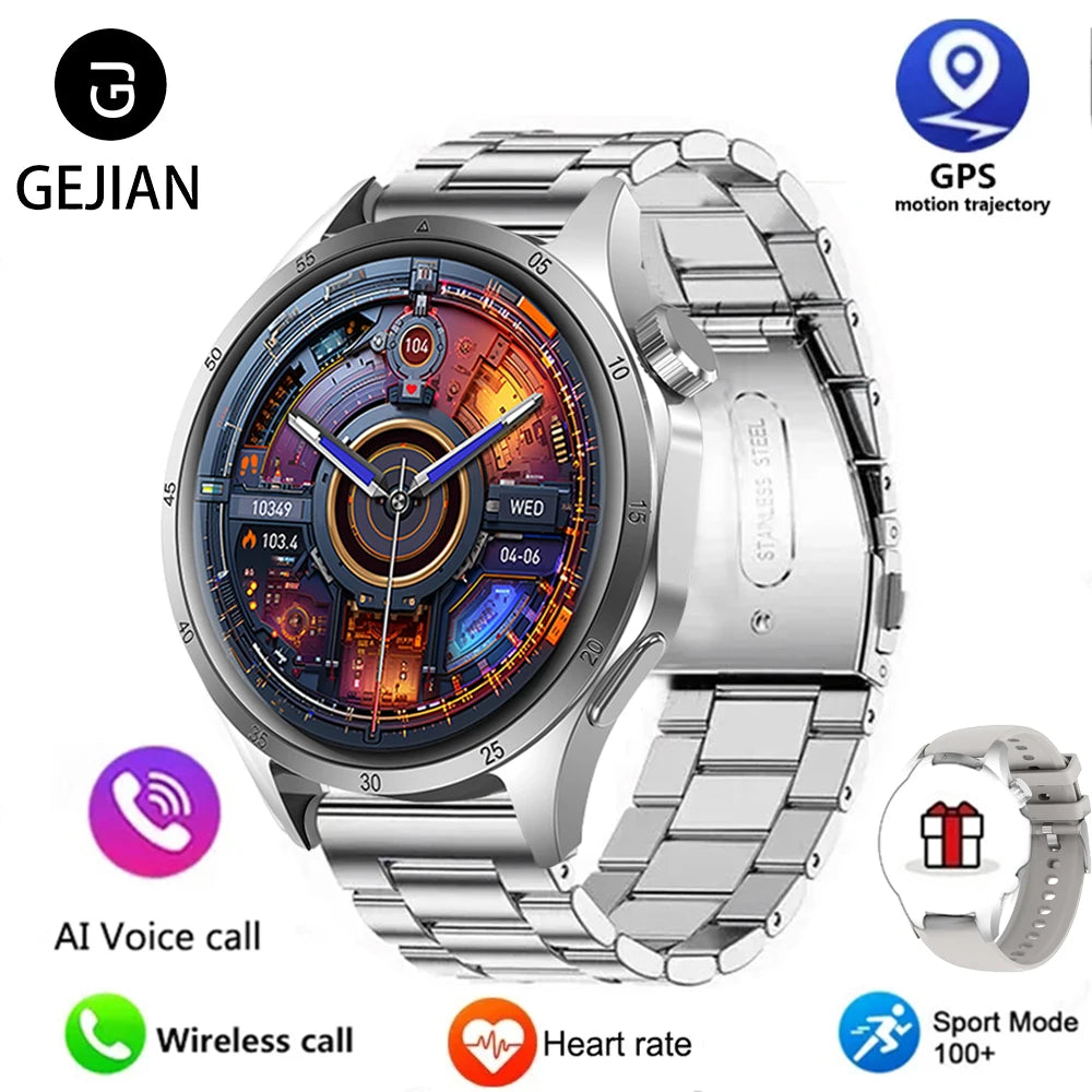 Men’s Smartwatch – 360×360 AMOLED GPS NFC & Bluetooth Call