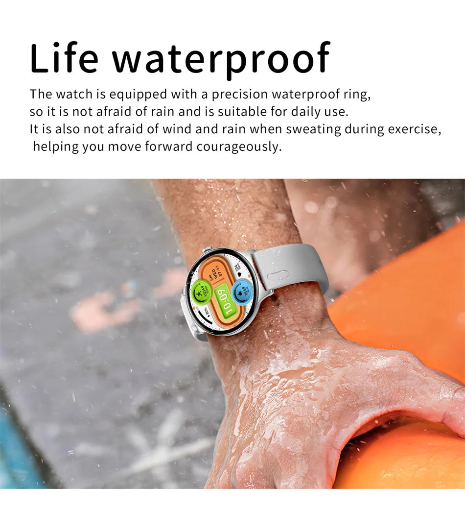 Ultra-Slim AMOLED Smartwatch – Heart Rate & BT Calling for Women