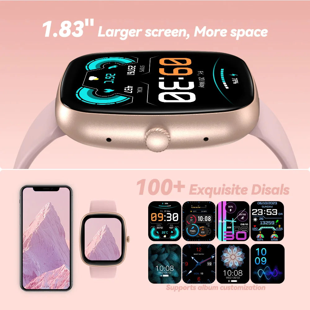 Z139 Women’s Sports Smartwatch – 1.83” TFT Screen with Health Monitor