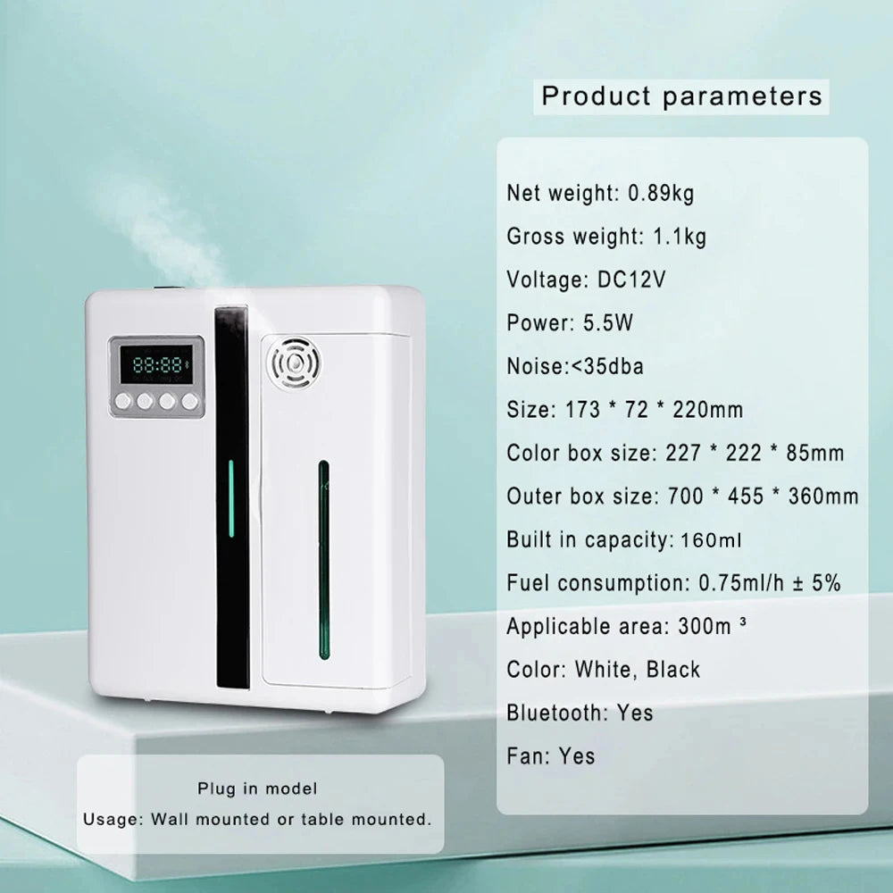 160ml Wall-Mounted Aroma Diffuser – Hotel & Home Fragrance Machine