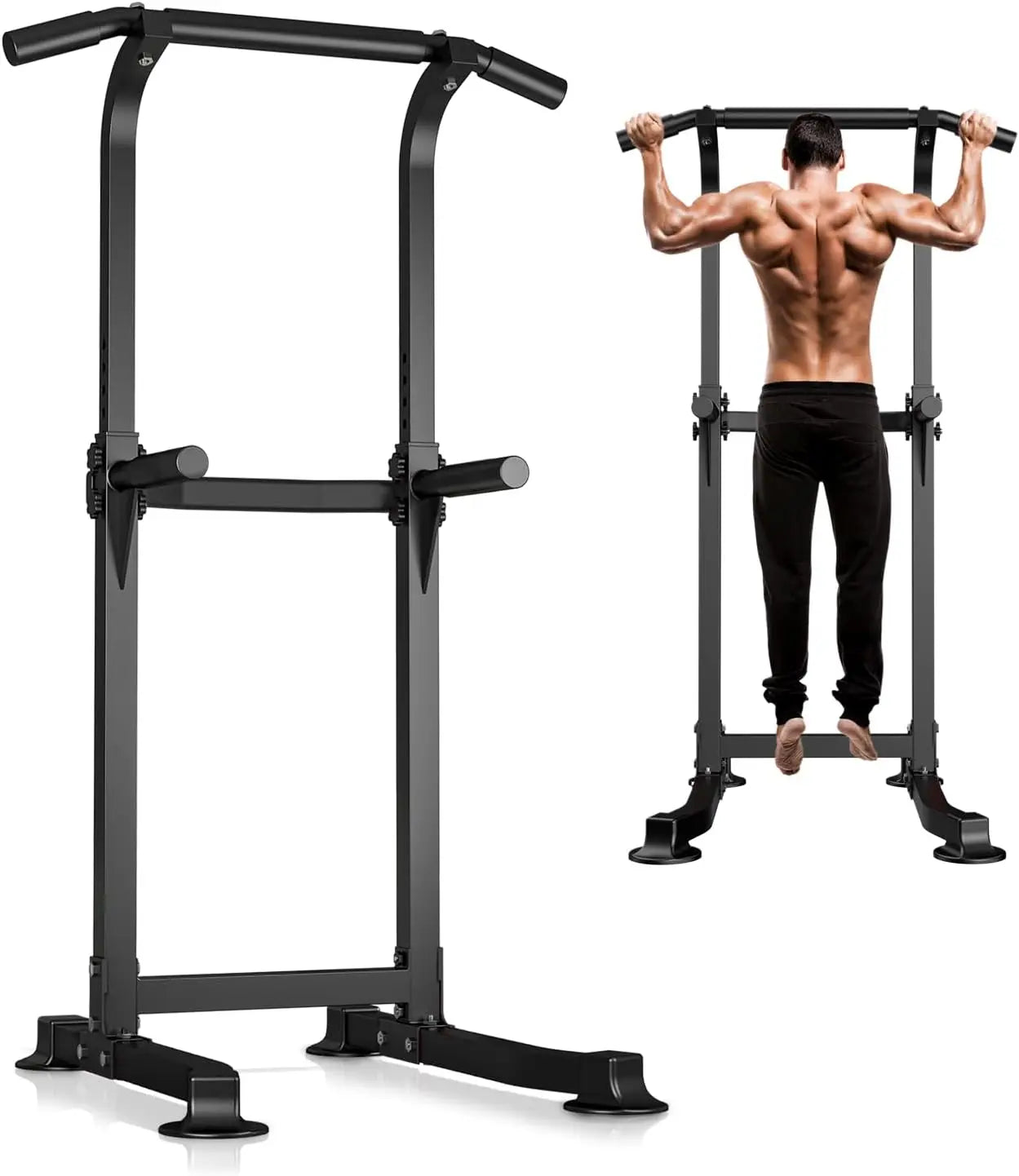 Adjustable Power Tower – Pull-Up & Dip Station for Home Gym