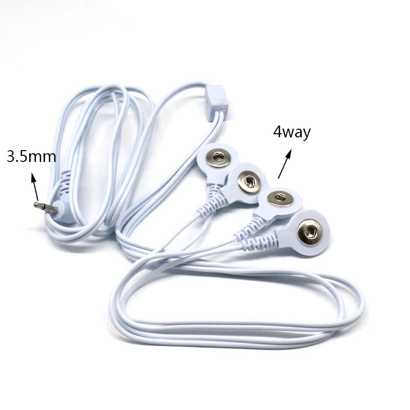 TENS Unit Electrode Lead Wires – 2-Way & 4-Way Cable with Pads