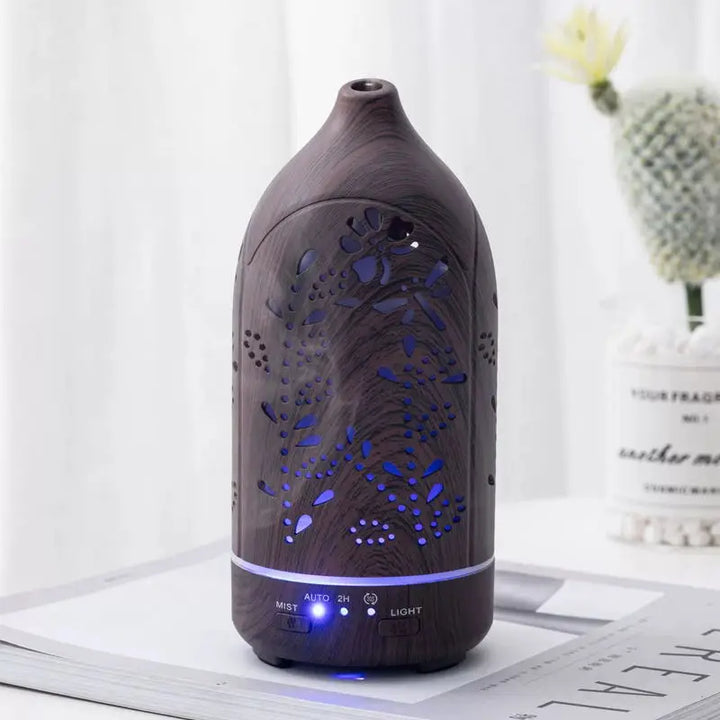 100ml Ultrasonic Essential Oil Diffuser – LED Lights & Adjustable Mist
