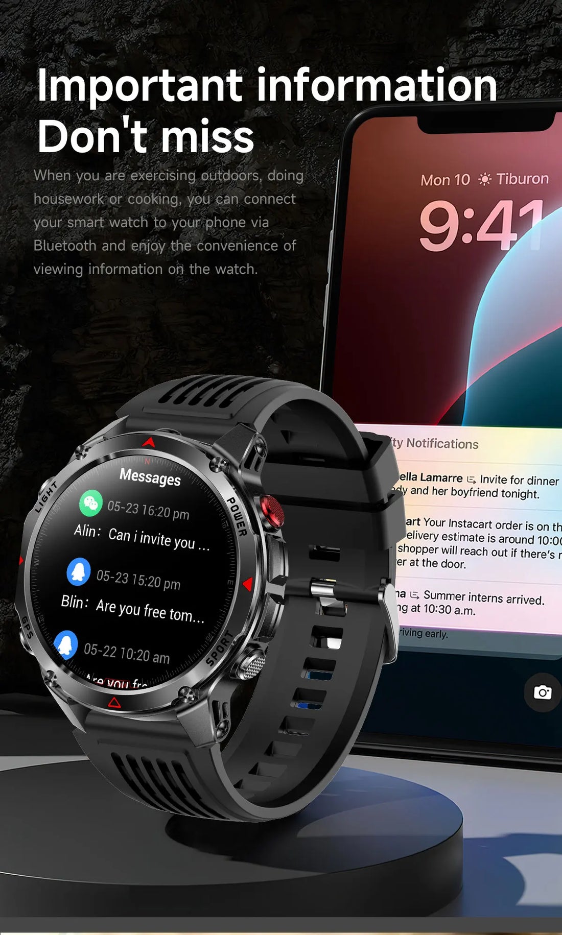 Military T-Rex 3 Smartwatch