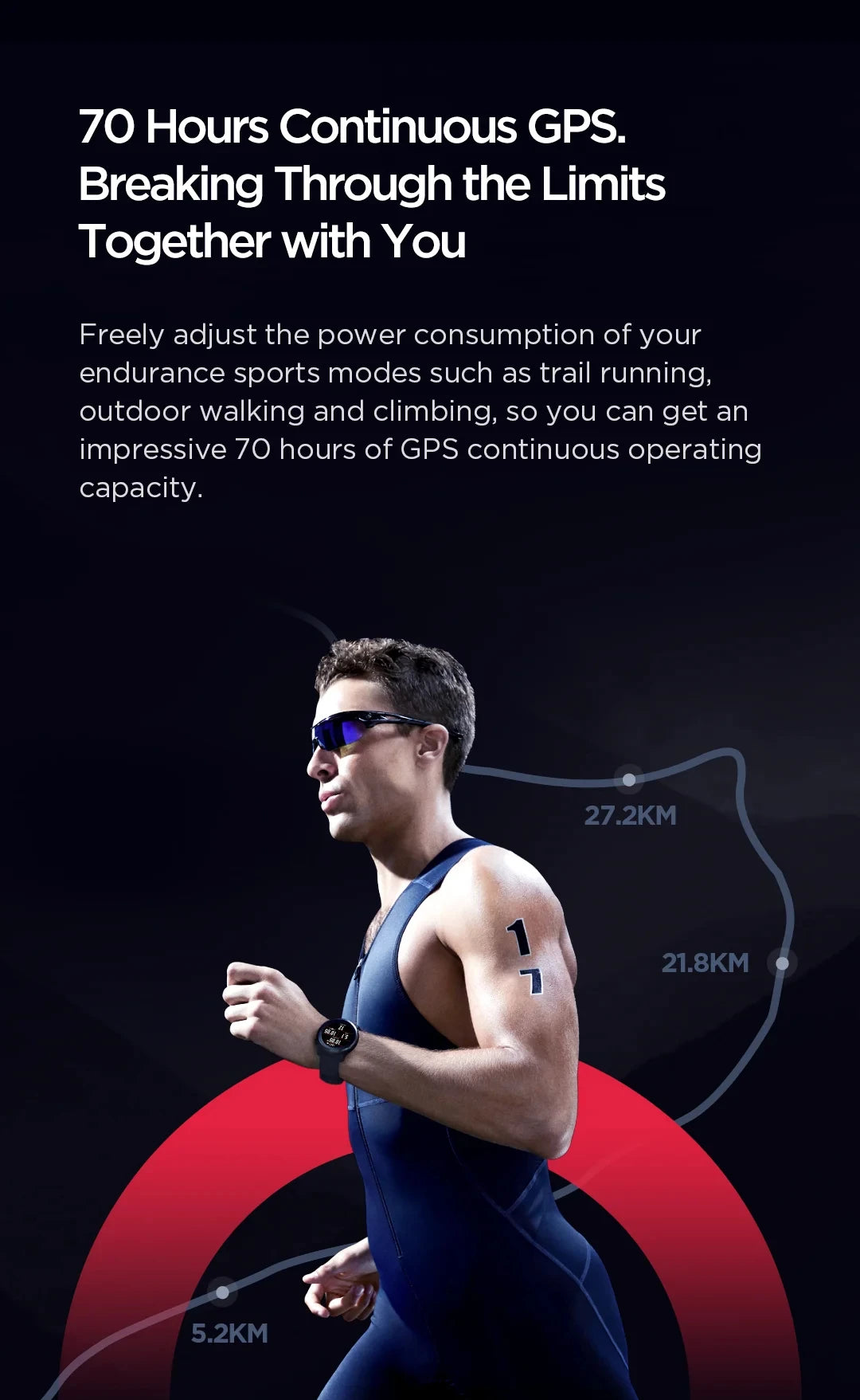 Amazfit Stratos 3 Smartwatch – GPS, Bluetooth & 5ATM Waterproof