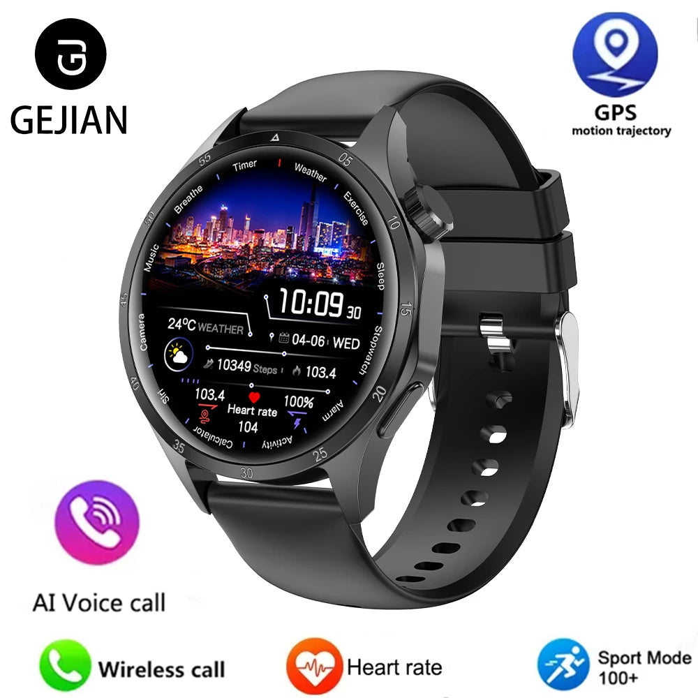 Men’s Smartwatch – 360×360 AMOLED GPS NFC & Bluetooth Call
