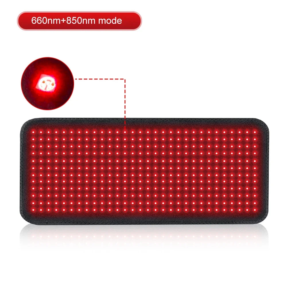 660nm & 850nm Red Light Belt 360 LEDs Near Infrared Photon Wrap for Full Body Pain Relief & Muscle Relaxation