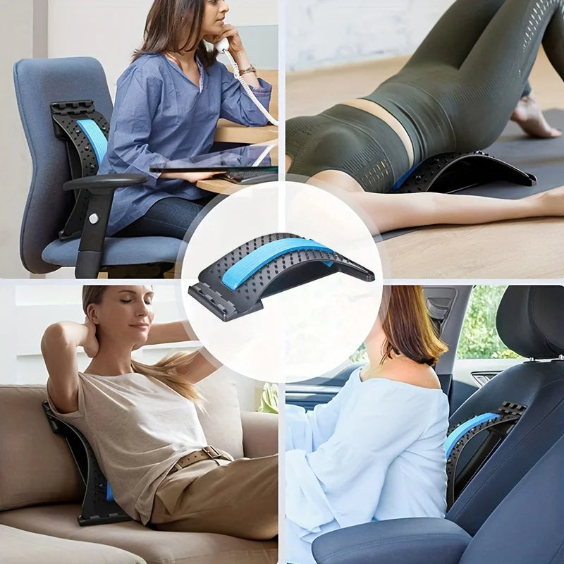 Lumbar Stretching & Spine Alignment Device for Back Relief