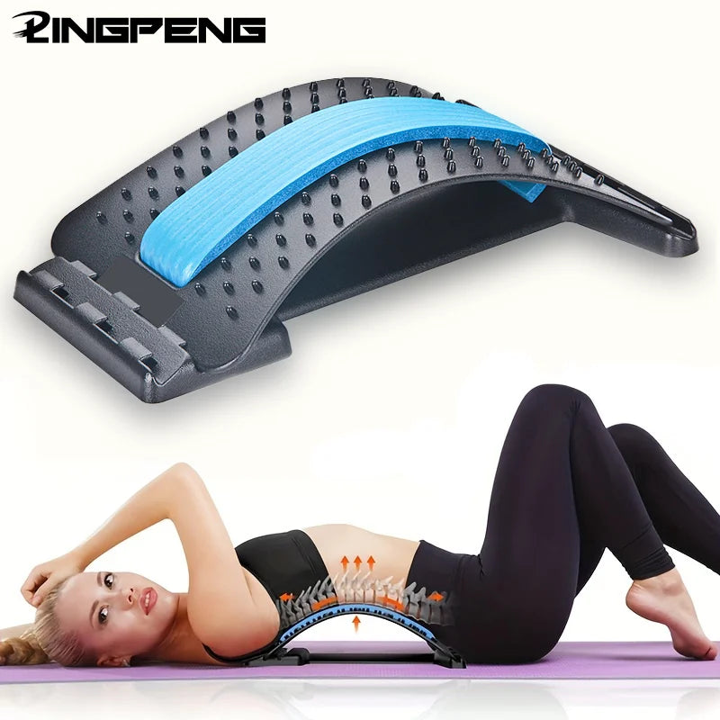 Lumbar Stretching & Spine Alignment Device for Back Relief