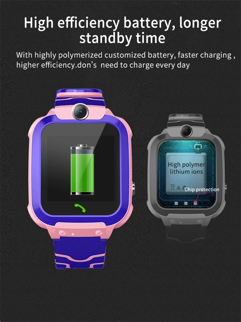 Xiaomi Kids Smart Watch SOS GPS Location Tracker  Sim Card Call Child SmartWatch