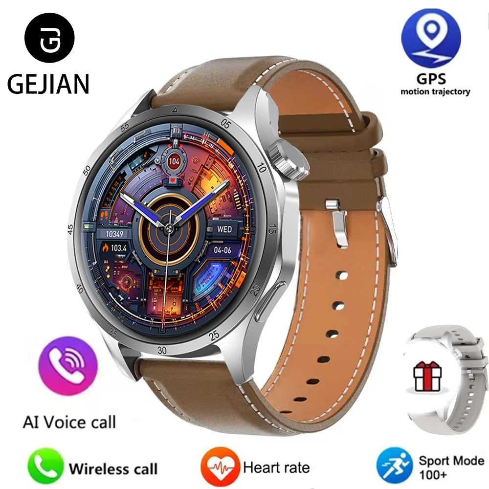 Men’s Smartwatch – 360×360 AMOLED GPS NFC & Bluetooth Call