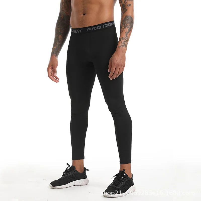 Men’s Compression Sports Leggings – Quick-Dry Running & Training Pants
