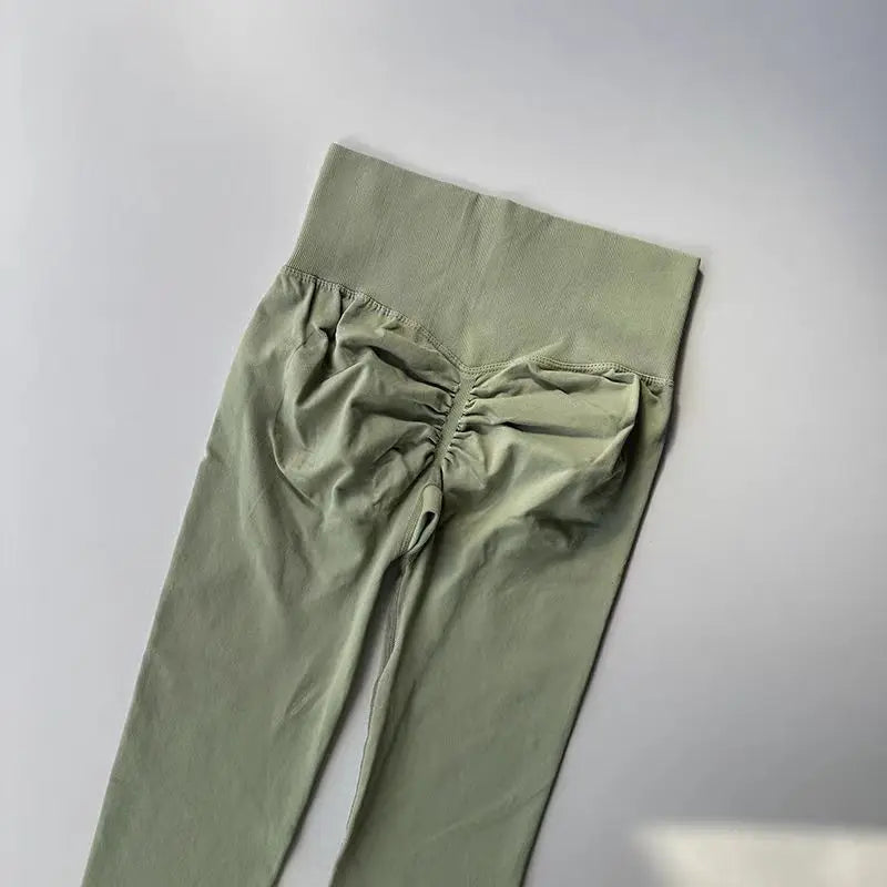 Women’s High-Waist Yoga Leggings – Seamless Push-Up Fitness Pants