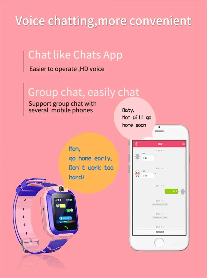 Xiaomi Kids Smart Watch SOS GPS Location Tracker  Sim Card Call Child SmartWatch