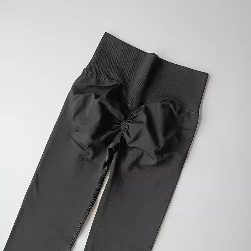 Women’s High-Waist Yoga Leggings – Seamless Push-Up Fitness Pants